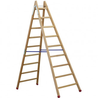 Echelle double menuiserie bois longueur 250 cm