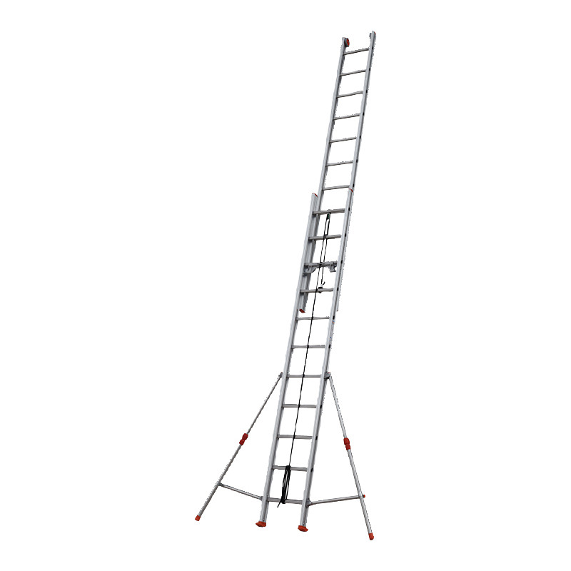 Echelle coulisse  2 plans aluminium longueur pliée 563 cm -  longueur dépliée 1011 cm avec stabilisateur