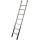 Echelle simple marches plates aluminium longueur 200