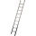 Echelle simple marches plates aluminium longueur 250