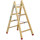 Echelle double menuiserie bois longueur 125 cm