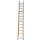 Echelle coulisse 2 plans montants bois échelons alu longueur pliée 484 cm - longueur dépliée 825 cm avec stabilisateur