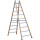 Echelle double menuiserie montants bois-échelons aluminium longueur 250 cm